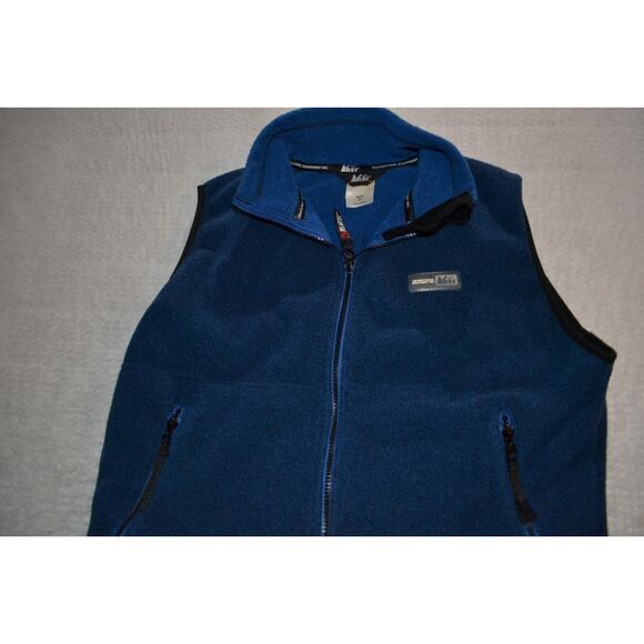 40661 REI Fleece Jacket Vest Polartec Blue Polyester Size Small Mens - Picture 8 of 8